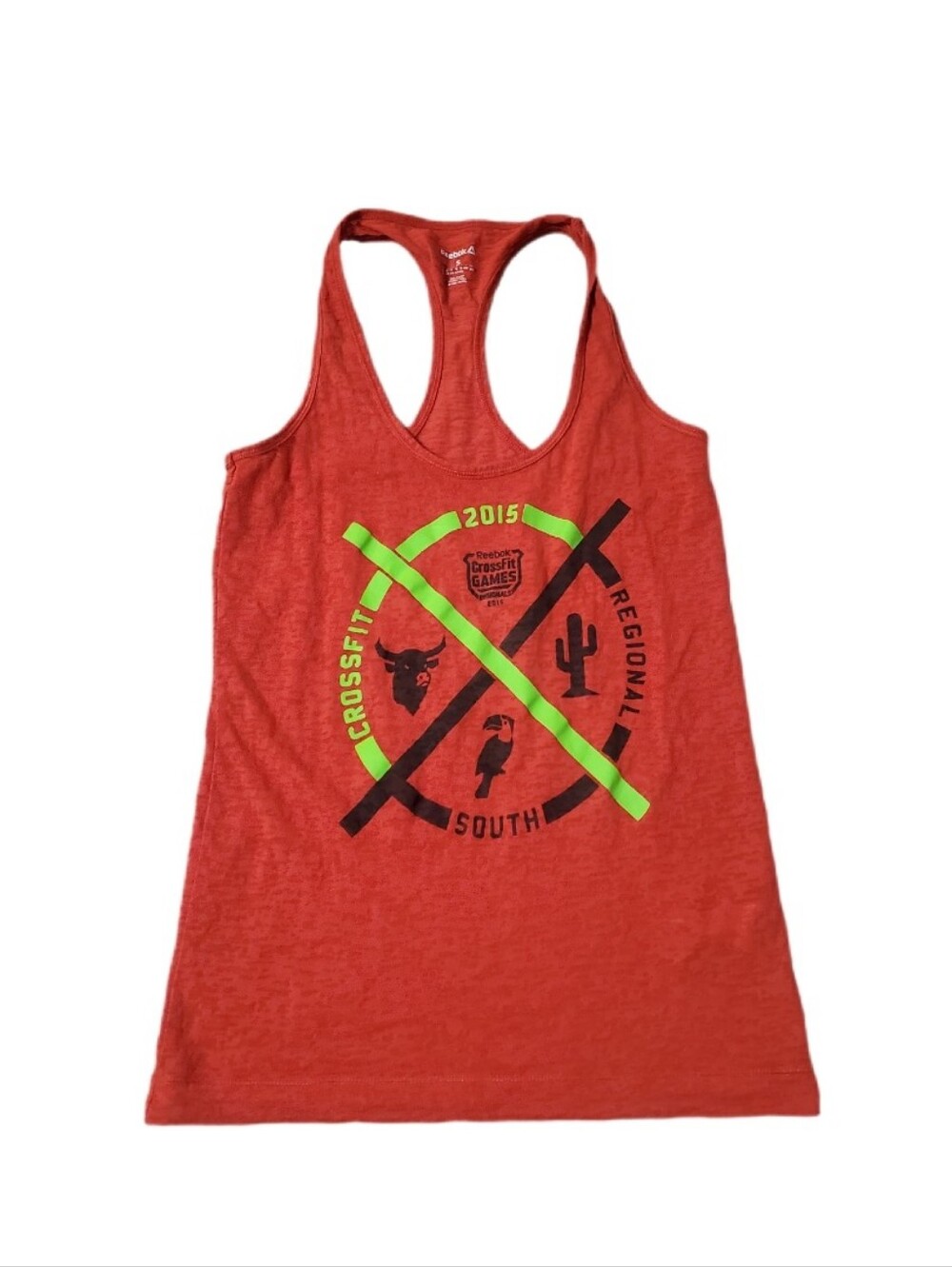 Reebok Crossfit Women's Red Crossfit Games‎ Regionals Tank Top Small